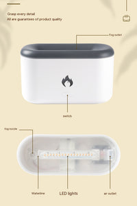 Volcano Flame Aroma Diffuser – Ultrasonic LED Mist Lamp