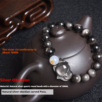 Obsidian Zodiac Guardian Bracelet – Protection & Healing Crystal Beads for All Signs
