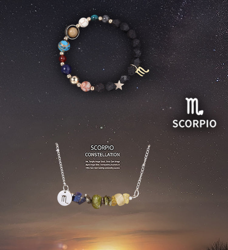 Natural Stone Necklace Set For The 12 Zodiac Signs What Else You Got?