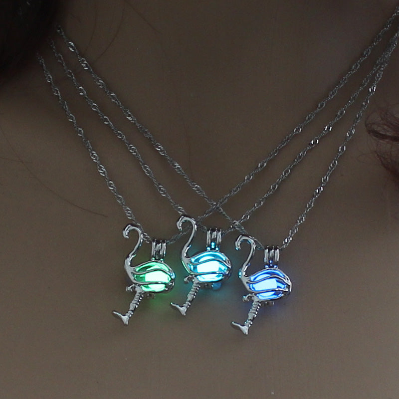 Glow‑in‑the‑Dark Flamingo Cut‑Out Necklace What Else You Got?