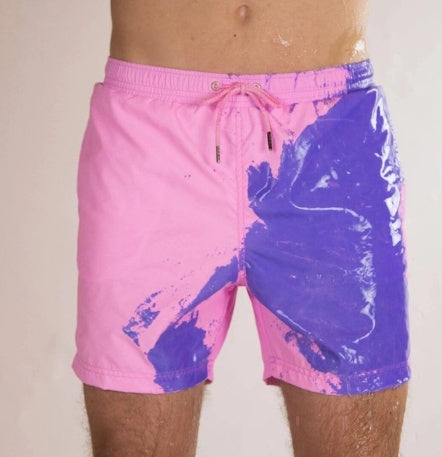 Magical Change Color Beach Shorts Summer Men Swimming Trunks Swimwear Swimsuit Quick Dry bathing shorts Beach Pant What Else You Got?
