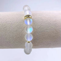 Moonstone Crystal Bracelet – Natural Stone Shambhala Beaded Jewelry