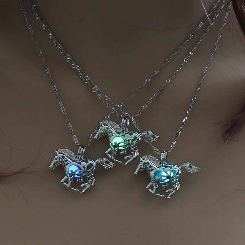 Multicolored Glow‑in‑the‑Dark Pony Necklace What Else You Got?