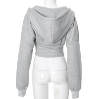 Women’s Y2K Zipper Hoodie Cardigan – Slim-Fit Corset-Style Streetwear