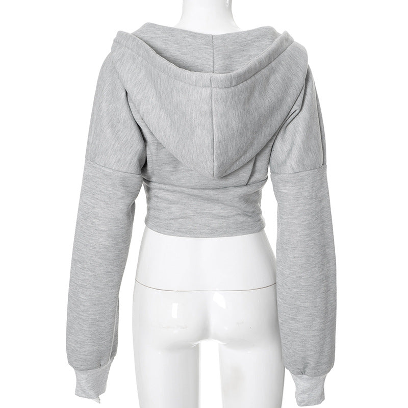 Women’s Y2K Zipper Hoodie Cardigan – Slim‑Fit Streetwear Corset Jacket with Long Sleeves What Else You Got?