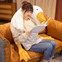 Giant White Goose Plush Pillow – Ultra-Soft Bedroom Decor & Sleeping Cushion (Up to 190cm)