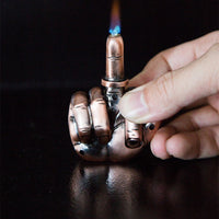 Windproof Finger Torch Lighter – Refillable Butane Torch for Smokers & Campers