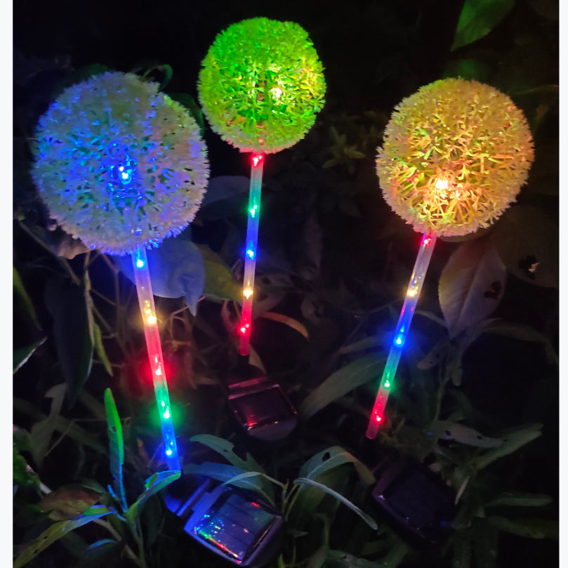Solar Dandelion Garden Lights – Color-Changing LED Onion Ball Ground Lamps, Waterproof Outdoor Pathway Decor What Else You Got?