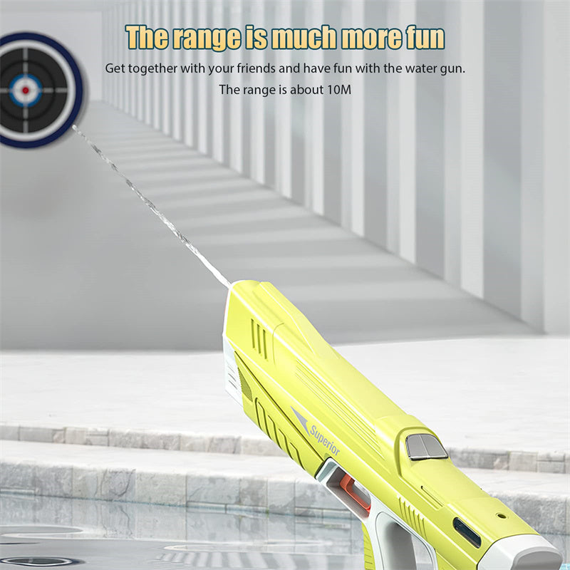 Summer Full Automatic Electric Water Gun Toy Induction Water Absorbing High-Tech Burst Water Gun Beach Outdoor Water Fight Toys What Else You Got?
