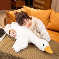 Giant White Goose Plush Pillow – Ultra-Soft Bedroom Decor & Sleeping Cushion (Up to 190cm)