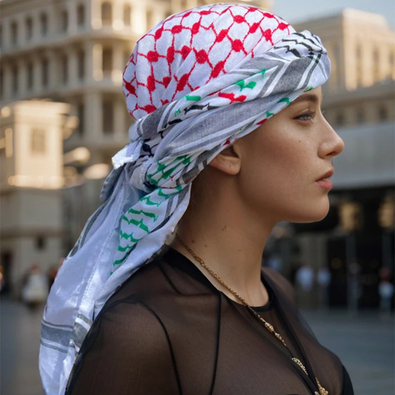 Men’s Middle East Saudi Print Headscarf – Warm, Sun‑Proof, Dustproof Square Scarf What Else You Got?