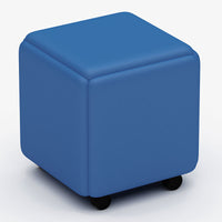 Rubik’s Cube Storage Ottoman – Multifunctional Sofa Stool with Leather or Velvet Finish