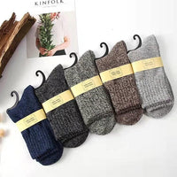 Premium Men's Rabbit Fur Socks for Autumn & Winter - Warm, Comfortable & Stylish