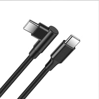 Premium Double-Ended Type-C Nylon Braided PD Fast Charging Cable - 2M, 60W Power Delivery - Durable & Tangle-Free