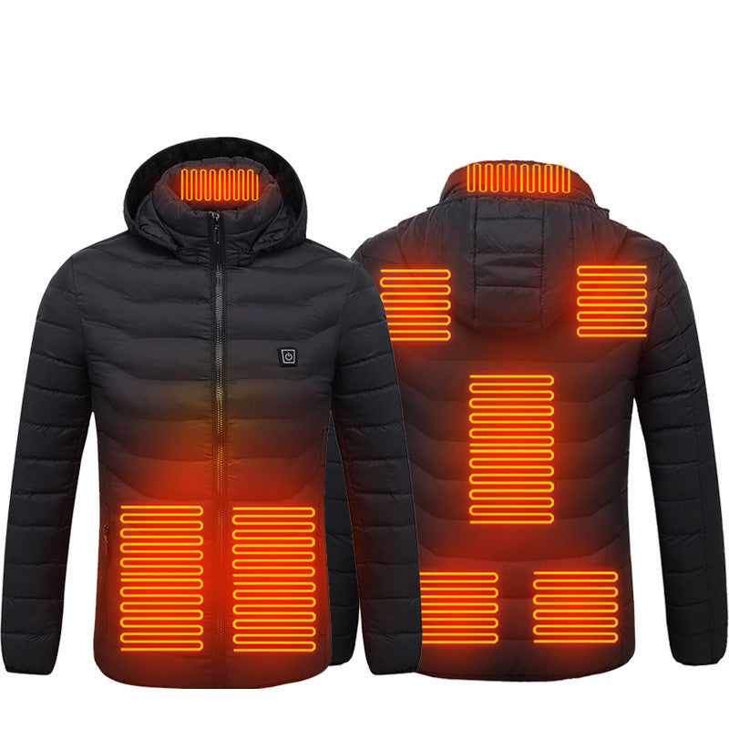 Winter Heated Jacket USB Electric Cotton Coat Zip-up Heater Thermal Clothing Heating Vest For Men What Else You Got?