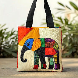 New Digital-print Tote Bag With A Personalized Floral Design In Canvas What Else You Got?