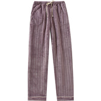Couple Matching Fleece Pajama Pants – Warm Coral Fleece Lounge Pants