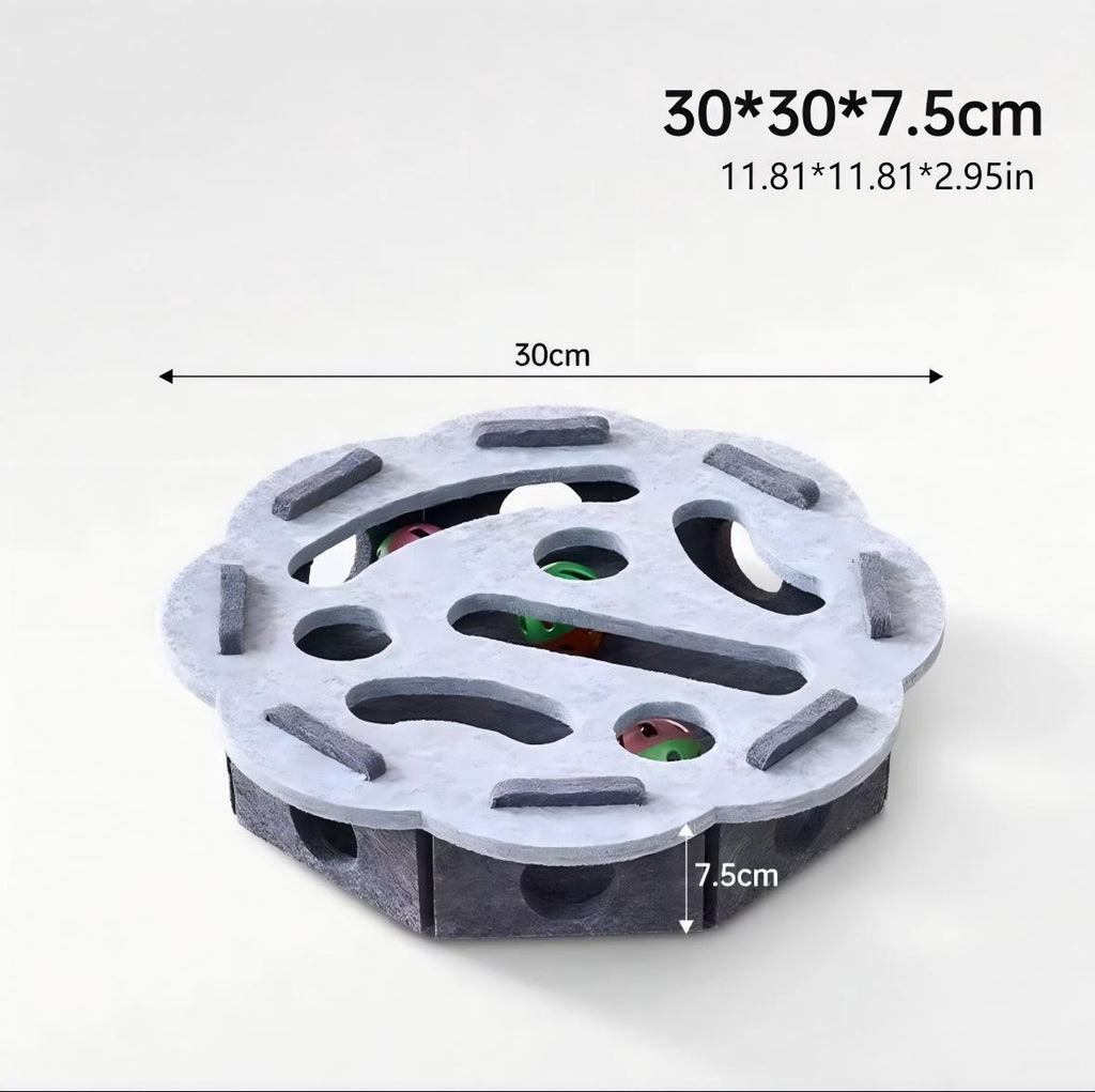 Interactive Cat Puzzle Toy With Maze Tunnel, Bell Ball & Pathways - No Batteries Needed, Durable Felt Construction - Mental Stimulation & Hunting Exercise For Indoor Cats - Pet Exercise Toy For All Br What Else You Got?