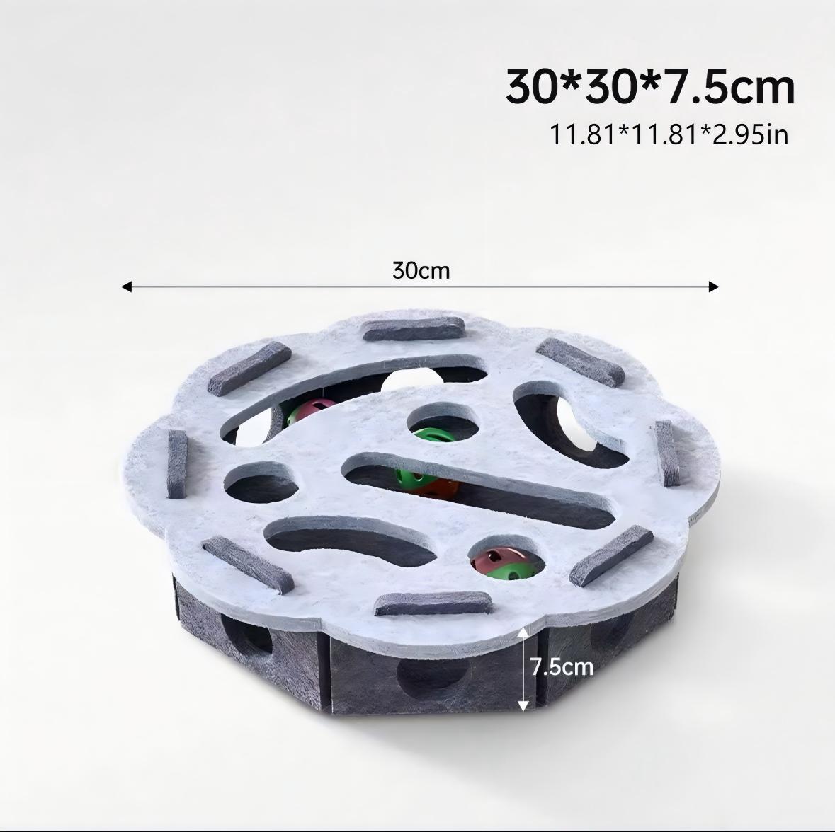 Interactive Cat Puzzle Toy With Maze Tunnel, Bell Ball & Pathways - No Batteries Needed, Durable Felt Construction - Mental Stimulation & Hunting Exercise For Indoor Cats - Pet Exercise Toy For All Br What Else You Got?