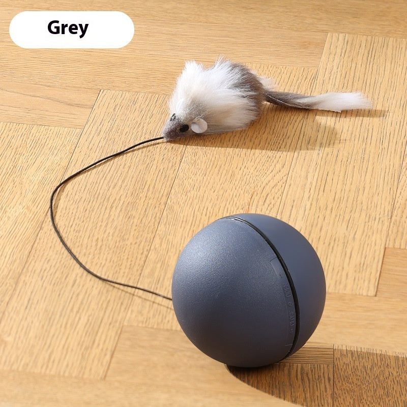 Automatic Cat Teasing Ball – Self-Rolling Interactive Toy for Cats & Dogs