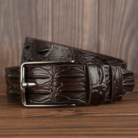 Luxury Genuine Leather Belt for Men - Premium Dermis Leather Waist Belt