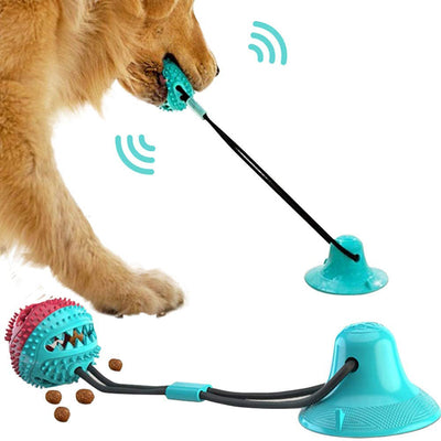 Self-Play Tug Toy for Dogs – Suction Cup Chew Ball for Energy & Teeth Cleaning | Interactive Pet Toy