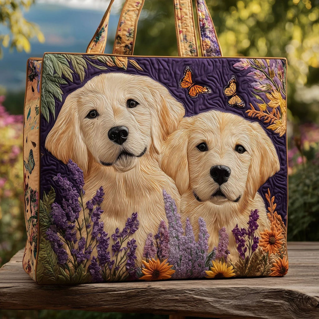 300g Canvas Dog-Printed Tote And Shoulder Bag What Else You Got?