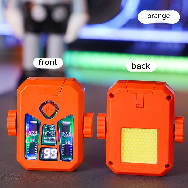 Personalized Double‑Charging Fingertip Gyro Lighter with Transparent Body & LED Lights What Else You Got?