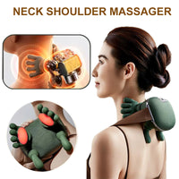 Healing Kneads™ 4D Wireless Neck & Shoulder Massager with Soothing Heat – Ultimate Pain Relief & Gift of Comfort