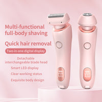2-in-1 Hair Removal Epilator & Trimmer – Rechargeable Body Razor