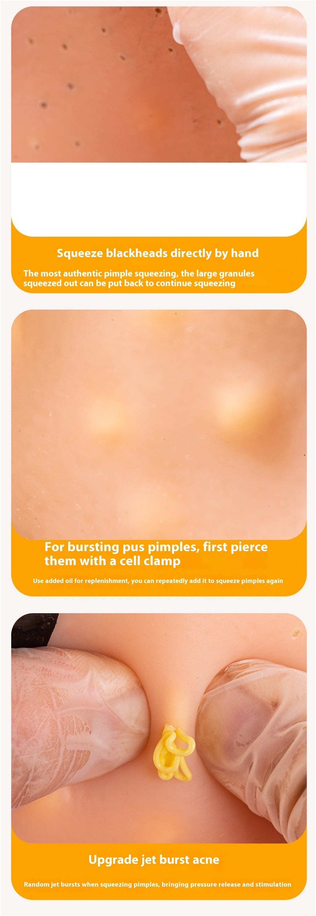Eco‑Friendly Realistic Acne Popping Stress Relief Toy – Big Head Pimple Squeezer What Else You Got?
