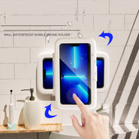 Waterproof Shower Phone Holder – Anti-Fog Wall Mount for Phones Up to 6.8 in