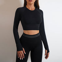DivineFit™ Christian Yoga Pants & Long Sleeve Tops - Butt Lifting, Slim Workout Clothing - Eco-Friendly & Modest Sportswear