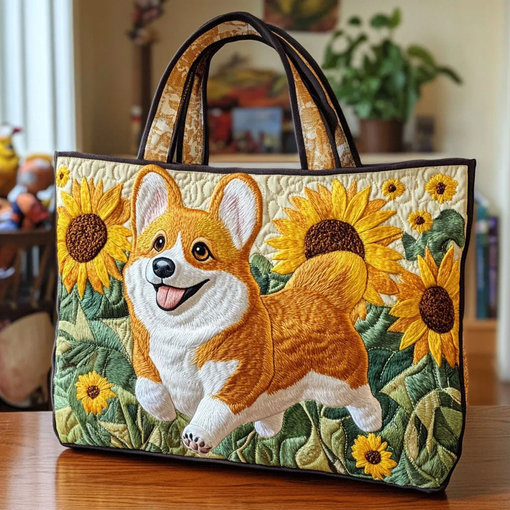 300g Canvas Dog-Printed Tote And Shoulder Bag What Else You Got?