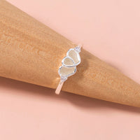 Glow-in-the-Dark Heart Ring – Adjustable Electroplated Copper Band