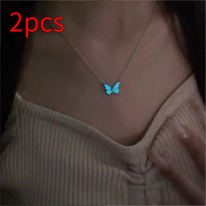 Blue Luminous Butterfly Jewelry Set What Else You Got?
