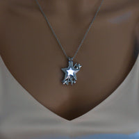 Radiant Faith Hip-Hop Rock Star Glow Necklace - Glows in the Dark - Christian Jewelry