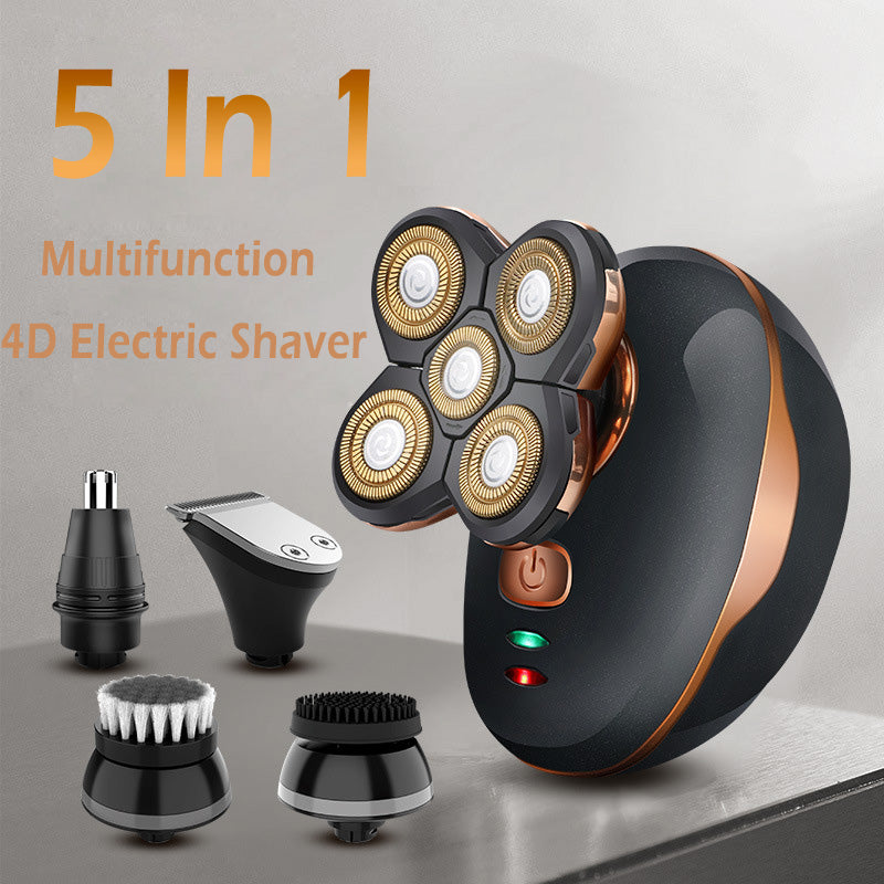 5-in-1 Electric Shaver & Grooming Kit – Waterproof Rechargeable Trimmer
