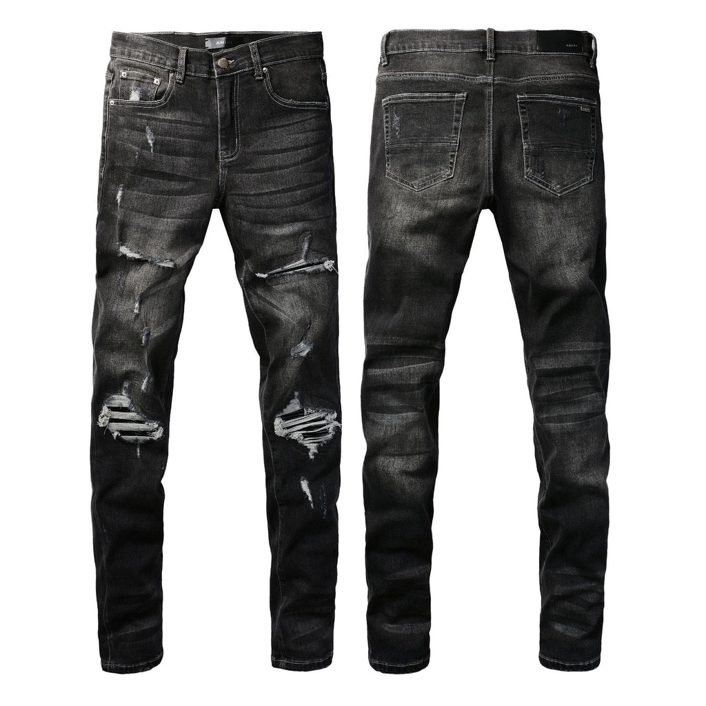Men’s Slim Skinny Jeans – Close‑Fitting Stretch Denim (Retro Black, Mid‑Waist, All‑Season) What Else You Got?
