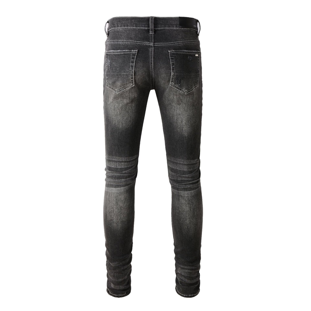 Men’s Slim Skinny Jeans – Close‑Fitting Stretch Denim (Retro Black, Mid‑Waist, All‑Season) What Else You Got?