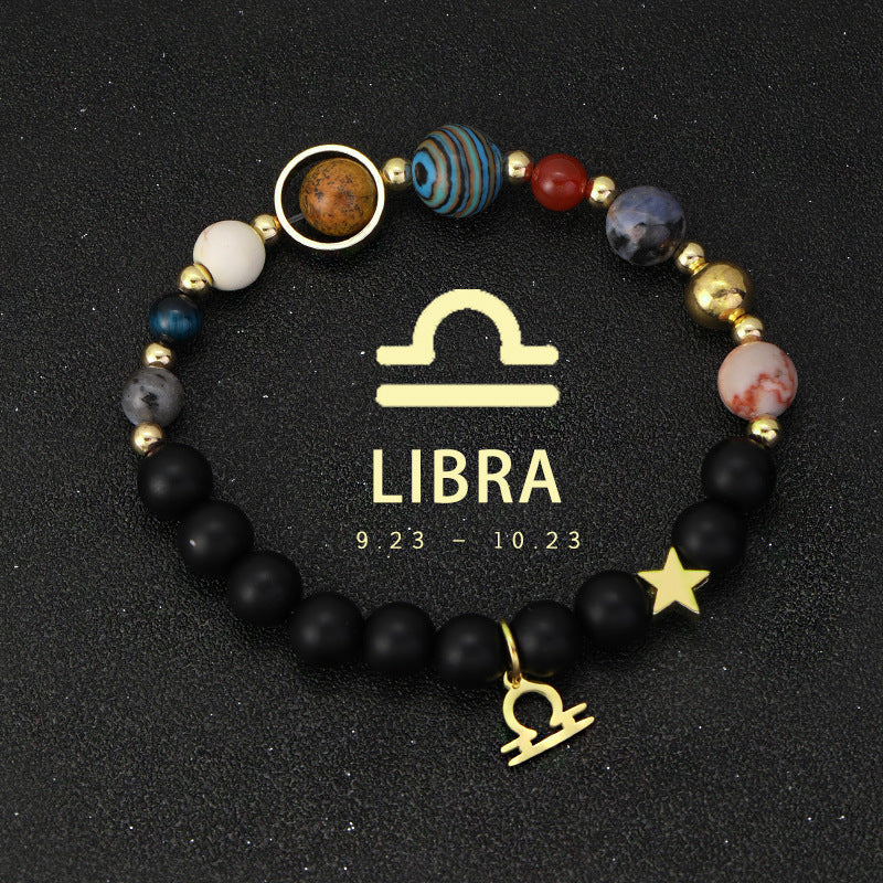 Twelve Zodiac Bracelet Couples Volcanic Stone Handmade Beaded Bracelet Accessory What Else You Got?