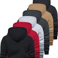 Men’s 6-Piece Solid Hoodie Set – Trendy Long-Sleeve Pullover (XS-3XL) – Comfortable & Versatile Christian Wardrobe Essentials