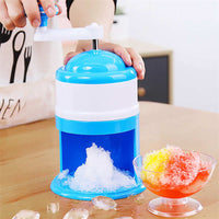 Hand Crank Ice Shaver & Smoothie Maker - Portable Manual Ice Crusher for Snow Cones, Frozen Drinks & Summer Treats