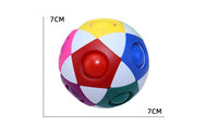 Rainbow Stress Relief Soccer Ball Cube - Fun & Educational Fidget Toy for Kids