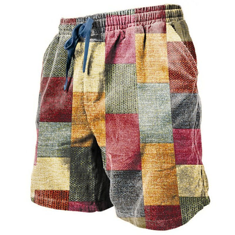 Breathable 3D Printed Casual Loose Shorts for Men - Lightweight & Comfortable Floral Design