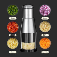 Manual Garlic Press & Vegetable Chopper