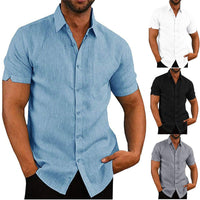 Men's Summer Casual Short Sleeve Shirts - Lightweight & Breathable Tee Tops