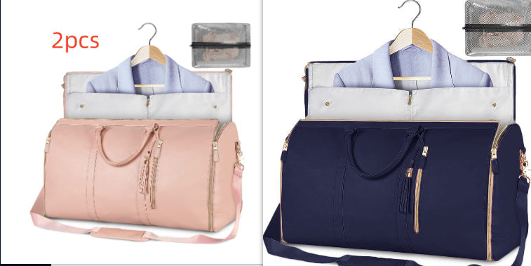 Large Capacity Travel Duffle Bag Women's Handbag Folding Suit Bag Waterproof Clothes Totes What Else You Got?