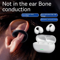 Faith-Friendly Wireless Ear Clip Headset - Comfortable Bone Conduction Bluetooth Headphones
