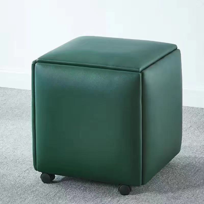 Rubik’s Cube Combination Stool – Multifunctional 5‑in‑1 Storage Ottoman with Flannel or Leather Finish What Else You Got?